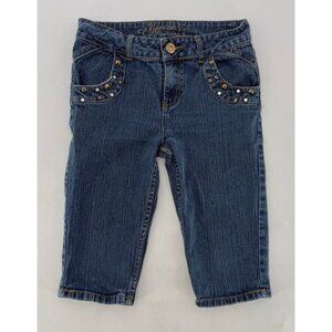 Vtg Disney Hannah Montana Girl’s Denim Embellished Bermuda Shorts Sz 12‎ Y2K